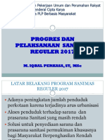 Progres Dan Rencana Pelaksanaan Sanimas 2017