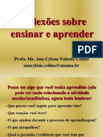 Reflexões Sobre Ensinar e Aprender