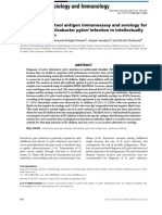 Comparison of Stool Antigen Immunoassay and Serology For Screening For Helicobacter Pylori Infection in Intellectually Disabled Children