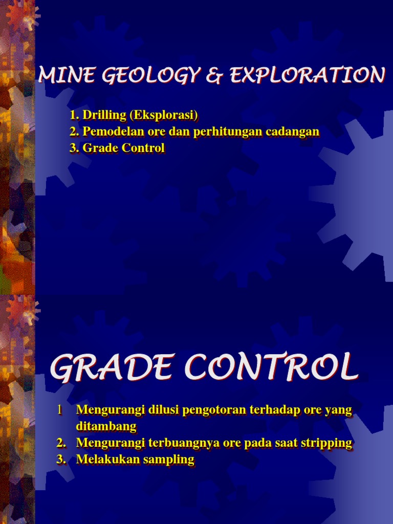 Mine Geology and Exploration Techniques | PDF | Technology & Engineering