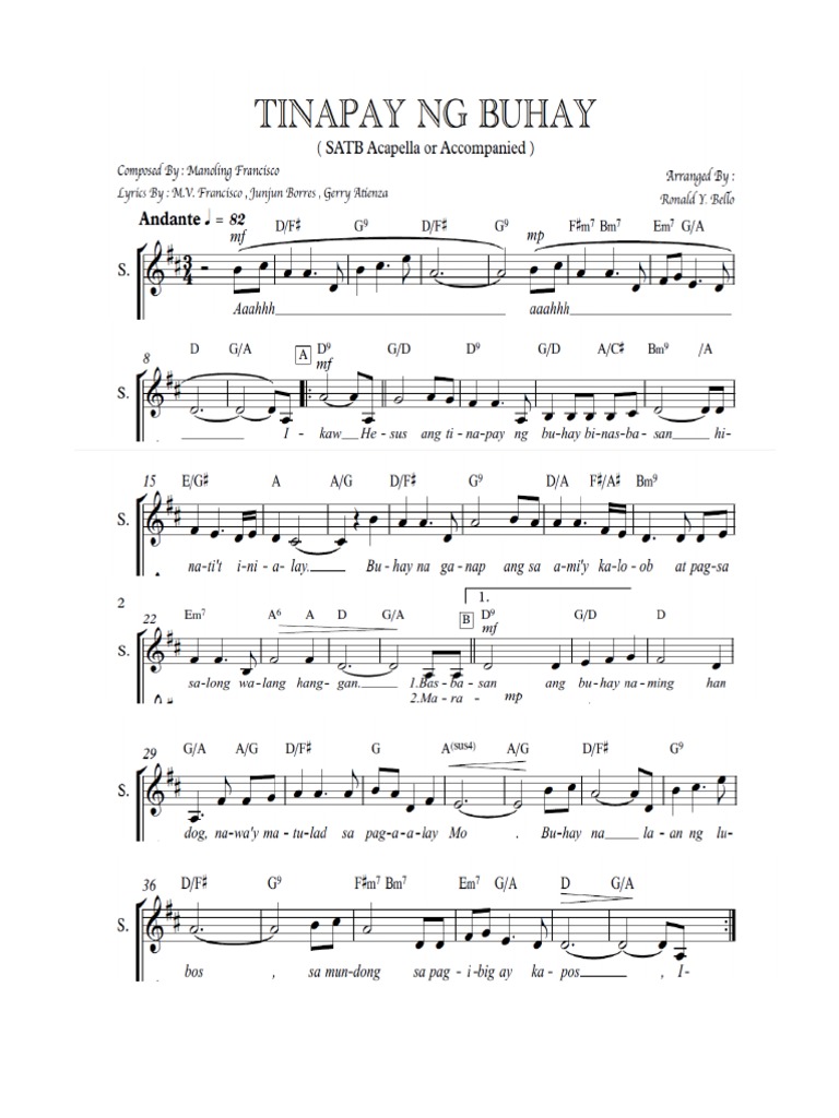 Tinapay NG Buhay (Soprano) PDF