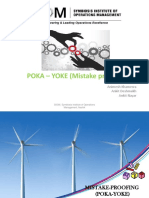 POKA - YOKE (Mistake Proofing) : Prepared by