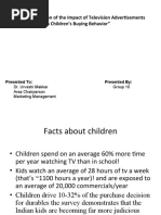 Parental Perceptions of How TV Ads Impact Children's Buying Behavior