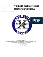 Proposal Pengajuan Dana Bakti Sosial Aremania Max5km Tahun Ke