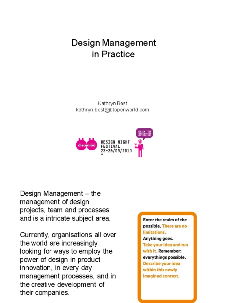 Effective Design Management Strategies | PDF | Design | Design Thinking