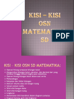 Kisi - Kisi Osn Matematika SD