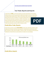 South Africa's Trade in Natural Resources and Machinery