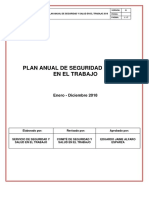 Plan Anual de Seguridad y Salud en El Trabajo - MTC