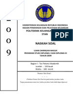 Soal Dan Pembahasan Tpa Tbi PKN Stan 2009