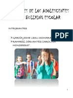 Relaciones de Los Adolescentes en El Bullying Escolar