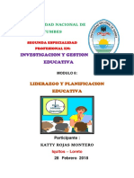 Liderazgo y Planificacion Educativa Katty Rojas