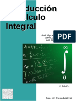 Introducción Al Cálculo Integral - González