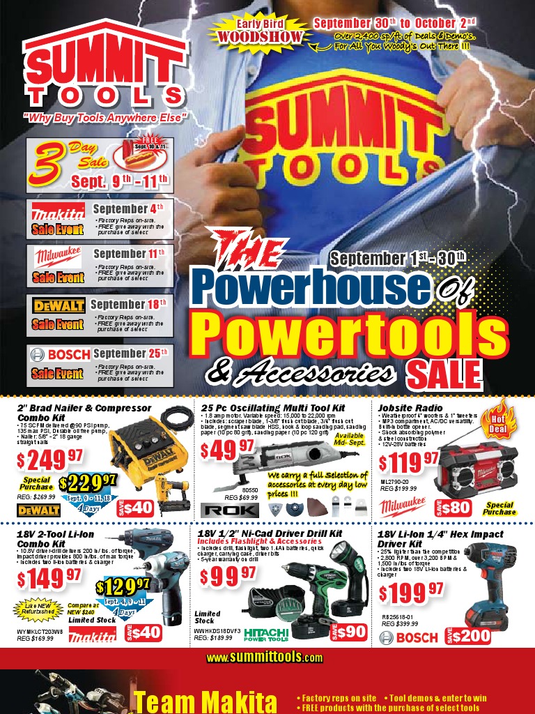 Summit 09Month Flyer PDF Tools Manufactured Goods