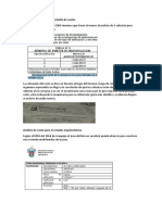 Análisis de Costo Para El Estudio de Suelos