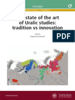 The State of The Art of Uralic Studies: Tradition Vs Innovation