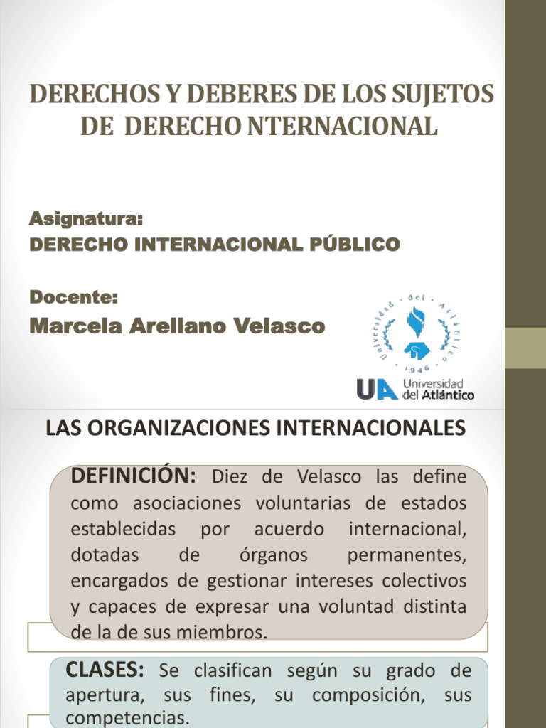 Las Organizaciones Internacionales | PDF | Naciones Unidas | Relaciones ...