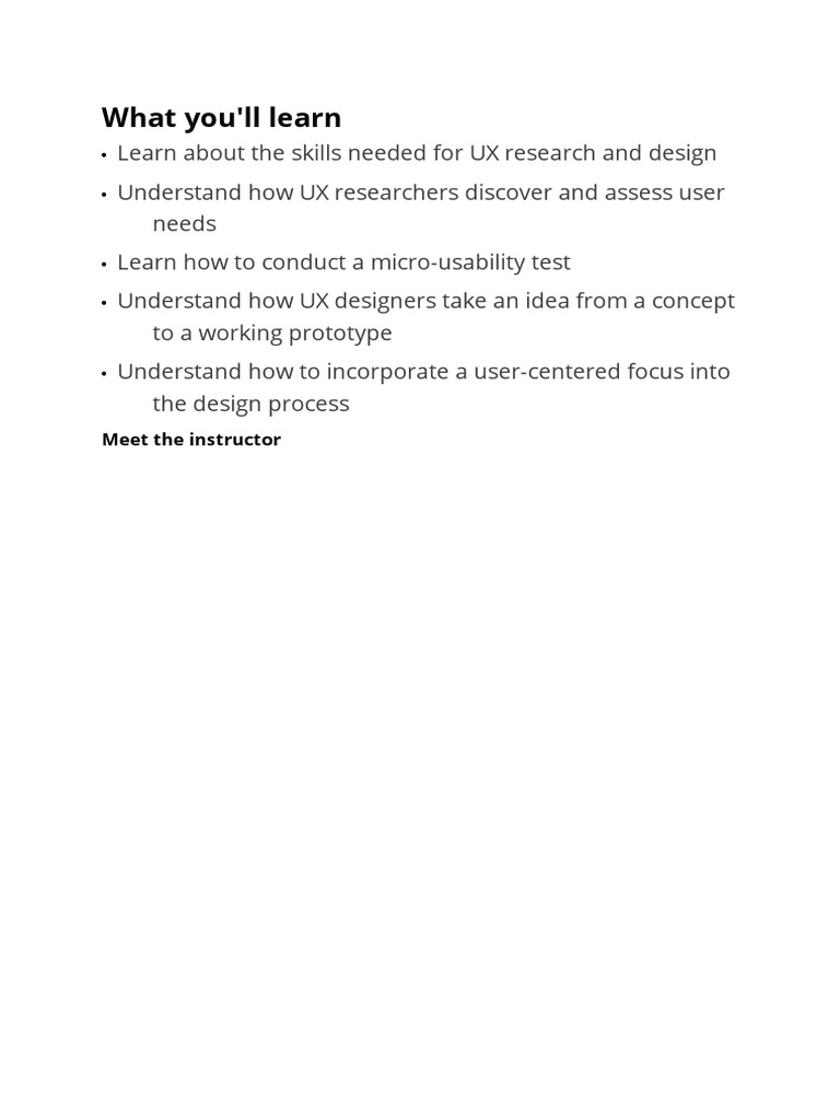 UX Research & Design Skills Guide | PDF | Computers