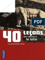 40 Lecons Pour Decouvrir Le Latin PDF