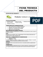 Ficha Tecnica Del Producto