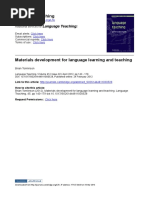 Brian Tomlinson - Materials Development for Language Learning and Teaching
