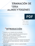 Determinación de Listeria Monocytogenes