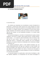 El Uso Adecuado de Las TIC en El Aula
