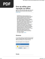 - Erro Ao Editar Uma Equação No Office