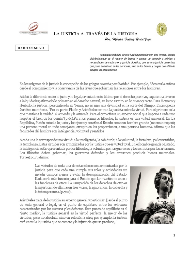 Historia de la Justicia a través del Tiempo | PDF | Justicia | Crimen y ...