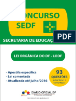 Lei Orgânica do DF comentada para concurso SEDF