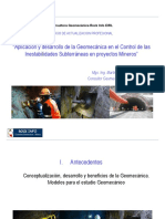 Aplicación y Desarrollo de La Geomecánica en Obras Subterráneas ROCK INFO - Noviembre 2012.