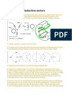 Single-phase induction motors: 3-φmotor runs from 1-φ power, but does not start