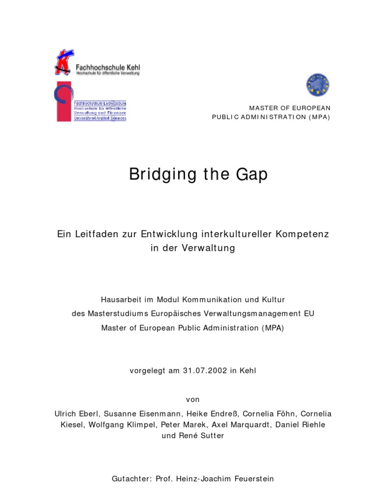 Bridging The Gap | PDF