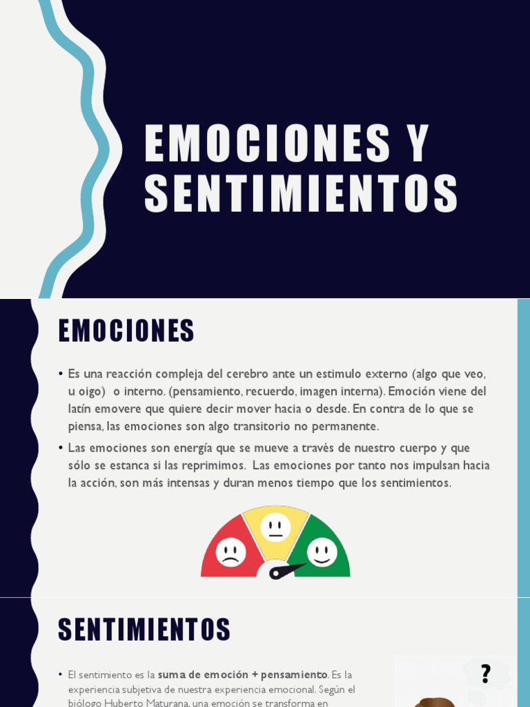 Diferencias entre emociones y sentimientos | PDF | Sensación | Las ...
