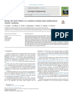 Energy and water balance of a treatment wetland under mediterranean climatic conditions