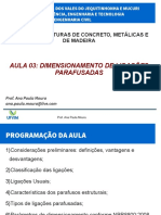 Aula03–Dimensionamento de Ligacoes Parafusadas