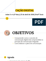 Comunicação Digital - Aula 3 e 4 (2 Bim.-manhã)