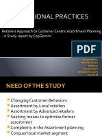 Professional Practices: Retailers Approach To Customer Centric Assortment Planning - A Study Report by Capgemini