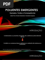 Seminário Poluentes Emergentes 2S2017