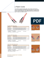 Datasheet Signamax Fiber Optic Patch Cord