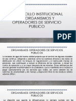 Desarrollo Institucional de Organismos y Operadores de Servicio