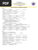 Fourth Periodic Test in MAPEH 9