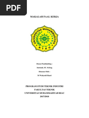 Makalah Faal Kerja