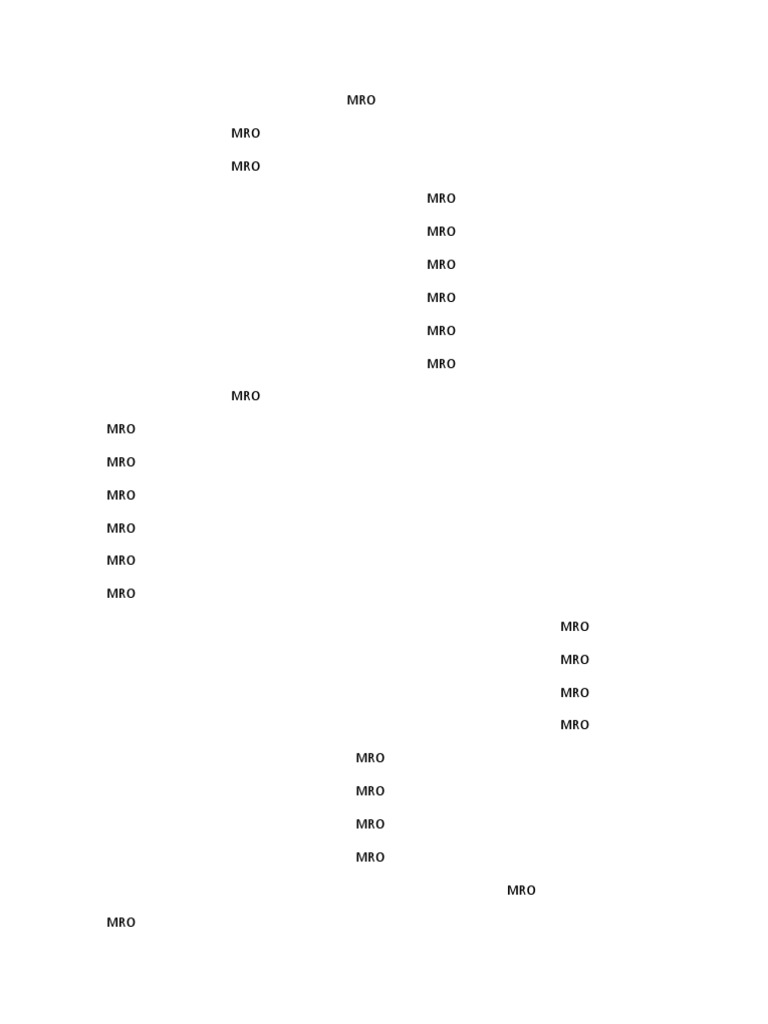 MRO Overview and Insights | PDF | Business