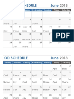 June Office Calendar