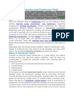 Transformer Protection and Transformer Fault