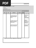 Individual Performance Commitment and Review Form: Mfos Kras Objectives Timeline Performance Indicators 5 Weight Per KRA