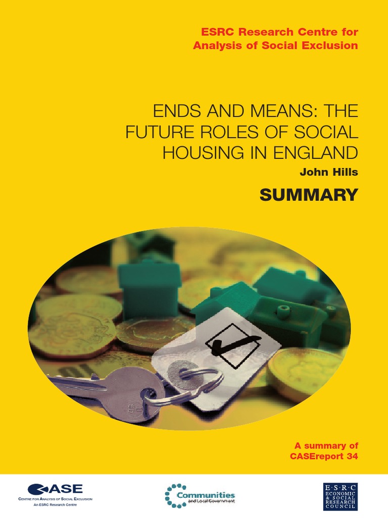 Ends and Means The Future Roles of Social Housing in England 2 PDF
