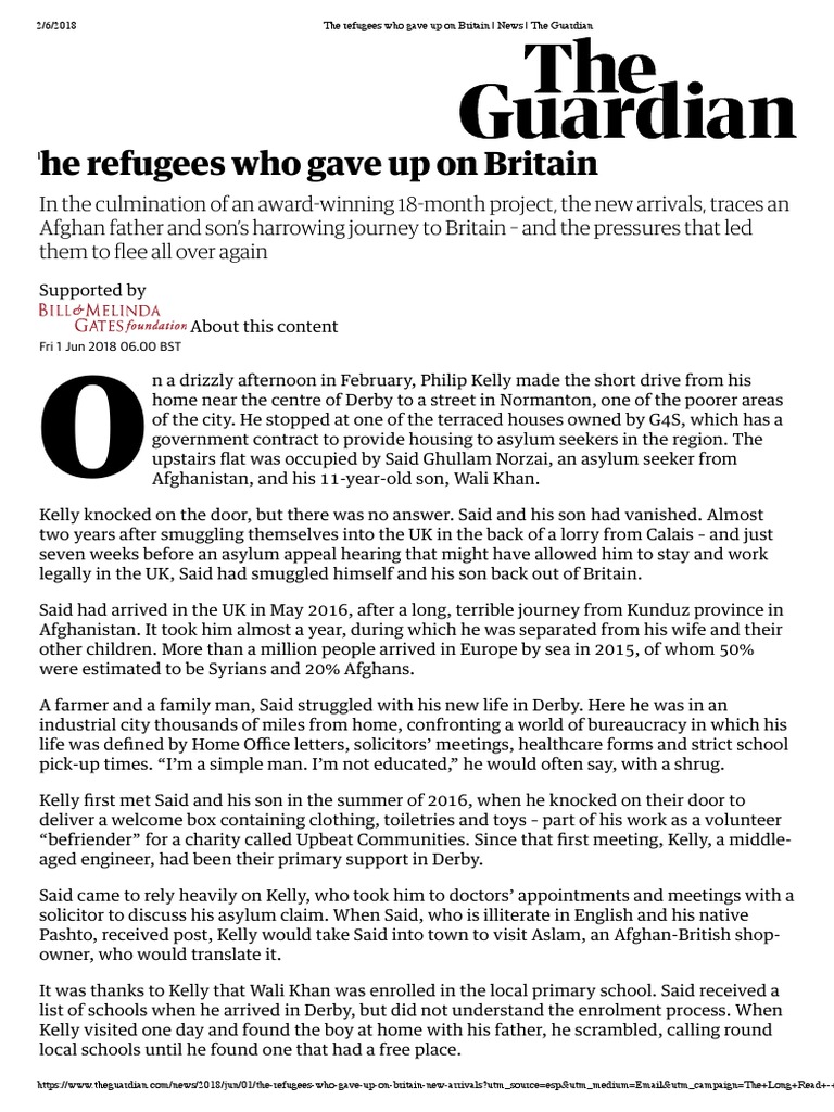 The Refugees Who Gave Up On Britain - News - The Guardian | PDF ...