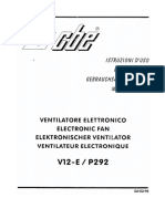 CBE Ventilateur Electronique V12-E P292 Notice
