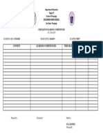 San Simon High School: Checklist of Learning Competencies